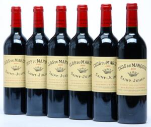 6 bts. Clos du Marquis, 2wine Château Léoville-Las- Cases 2000 A hfin. Owc.