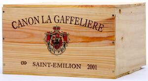 6 bts. Château Canon La Gaffelière, Saint-Émilion Grand Cru Classé 2001 A hfin. Owc.