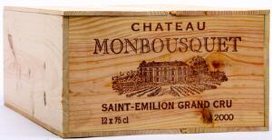 12 bts. Château Monbousquet, Saint Emilion Grand Cru 2000 A hfin. Owc.
