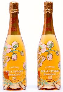 2 bts. Champagne Rosé Belle Epoque, Perrier-Jouet 2004 A hfin.