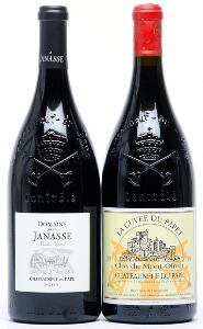 1 bt. Chateauneuf-du-Pape Vieilles Vignes, Domaine de la Janasse 2005 A hfin.  etc. Total 2 bts.