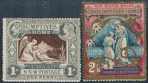 Australien. New South Wales. 1897. Diamond Jubilee and Hospital Charity. Et meget smukt ubrugt sæt. SG £ 245