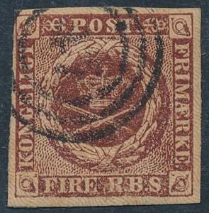 1851. 4 RBS Ferslew. Plade II. Nr.stempel 47 NYKØBING F. Dette nr.stempel er iflg. AFA special ikke tidligere kendt på Ferslew. Udtalelse Nielsen