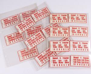 Hæfter. 10 Kr. H 1 - H 19 komplet. AFA 4710