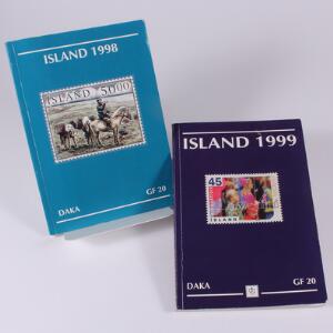Island. Litteratur. Island 1998 og 1999 DAKA GF 20. 1. og 2. udgave.
