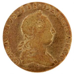 England, George III, 1760-1820, Half Guinea 1775, S 3733, F 361, graderet F 12 af ANACS