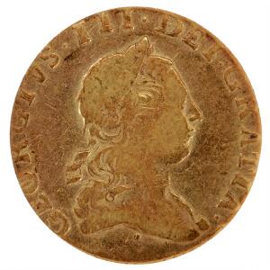 England, George III, 1760-1820, Half Guinea 1775, S 3733, F 361, graderet F 12 af ANACS