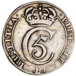 Norge, Christian V, krone 1670, NM 65A, H 41A