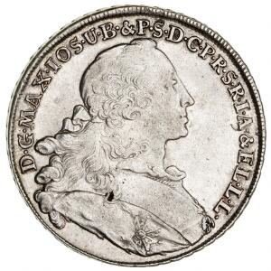 Tyskland, Bayern, Maximillian III, Thaler 1755, KM 223