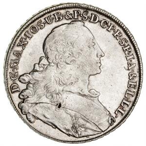 Tyskland, Bayern, Maximillian III, Thaler 1755, KM 223