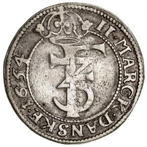 Norge, Frederik III, 2 mark 1654, NM 149, H 67B