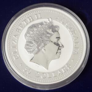 Australien, 30 dollars 2004, 1 kg 9991000 Ag, i kasse fra Mønthuset Danmark