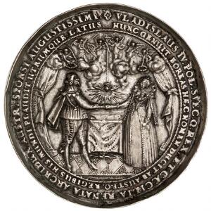 Polen, Wadislaw IV u. år 1637, medaille, kongens bryllyp med ærkehertuginde Cecilia Renate af Østrig, samtidig støbning, Wiecek 102, 68 mm, 61,5 g