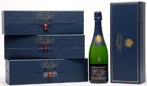 4 bts. Champagne Cuvée Sir Winston Churchill, Pol Roger 1999 A hfin. Oc.