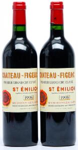 2 bts. Château Figeac, Saint-Émilion 1. Grand Cru Classé 1998 A hfin.