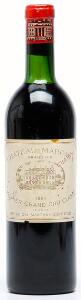 1 bt. Château Margaux, Margaux. 1. Cru Classé 1961 AB ts.