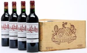 12 bts. Château Cos d Estournel, Saint - Estephe. 2. Cru Classé 1990 A hfin. Owc.