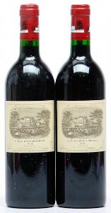 2 bts. Château Lafite Rothschild, Pauillac. 1. Cru Classé 1991 A hfin.