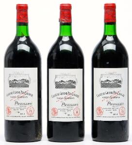 3 bts. Mg. Château Grand Puy Lacoste, Pauillac. 5. Cru Classé 1975 A-AB bn.