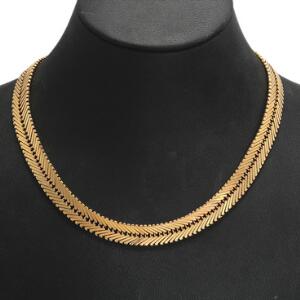 Halskæde af 14 kt. guld. L. ca. 42,5 cm. Vægt. 54,5 gr.