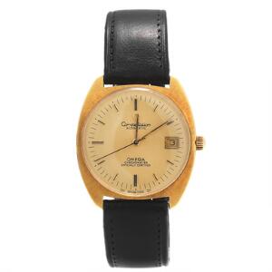 Omega Herrearmbåndsur af 18 kt. guld. Model Constellation. Chronometer certificeret automatisk værk med dato. 1960erne.