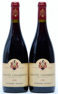 2 bts. Griotte Chambertin Grand Cru, Domaine Ponsot 2006 A hfin.