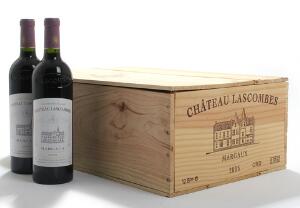 12 bts. Château Lascombes, Margaux. 2. Cru Classé 2005 A hfin. Owc.