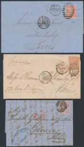 England. 1858-1870. 3 bedre breve.