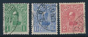 1909. Haakon. Komplet stemplet sæt. AFA 4060