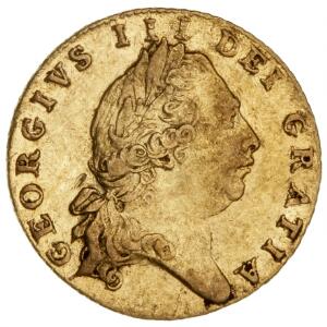 England, George III, Half-Guinea 1801, S 3736, F 363
