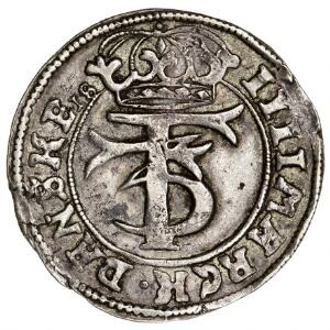 Frederik III, Glückstadt, 4 mark  krone 1659, H 153A