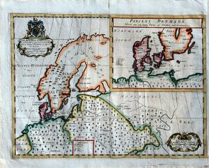Edward Wells A new map of ancient Scandinavia, together with as much more of ye northern part of ancient Europe as answers to present.