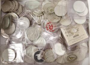 Tyskland, samling af nyere 10 Mark sølvmønter, i alt 130 stk., Ag, 1950 g 6251000