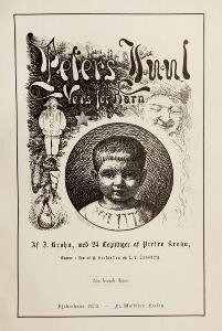 Krohn Peters Juul. Vers for Børn, med 24 Tegninger af Pietro Krohn. 2nd ed. 1870.  One vol. 2