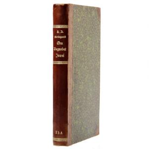 Søren A. Kierkegaard Om Begrebet Ironi med stadigt Hensyn til Socrates. Cph P.G. Phillipsen 1841. 1st edition.