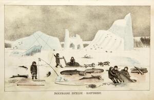 Important work on Greenland H. Rink Grønland geographisk og statistisk beskrevet. 2 vols. 1852-57. Illust. with 4 maps and 10 lithographs.