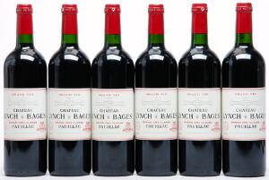 6 bts. Château Lynch Bages, Pauillac. 5. Cru Classé 2004 A hfin.