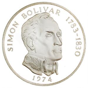 Panama, 20 Balboas 1974 proof - Ag, 130,35 g 9251000