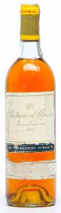 1 bt. Château dYquem, Sauternes. 1. Grand Cru Classé 1975 AB ts.