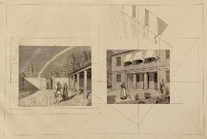 C.W. Eckersberg Linearperspektiven, anvendt paa Malerkunsten [...]. Cph 1841.  Die Linear-Perspective angewendet auf die zeichnenden Künste.  One. 3