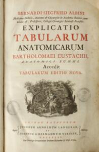 16th century anatomy Bernard Siegfried Albini Explicatio Tabularum Anatomicarum [...]. 1744. Folio. 1st ed. 89 engraved plates.