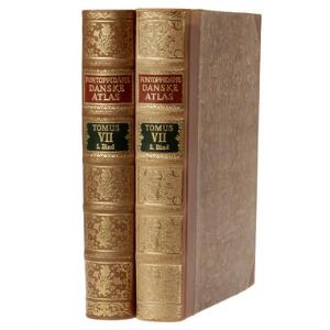 Facsimile edition of Pontoppidan Den danske Atlas. 9 vols. Cph 1969. Orig. boards.  1 vol. 10