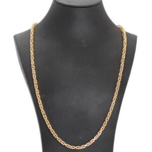 Halskæde af 14k guld. L. ca. 66 cm. Vægt. 116,5 g.