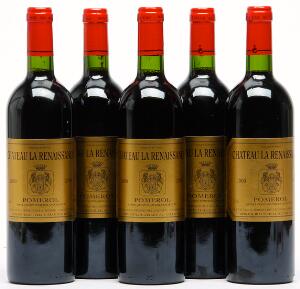 12 bts. Chateau La Renaissance, Pomerol 2000 A hfin. Owc.