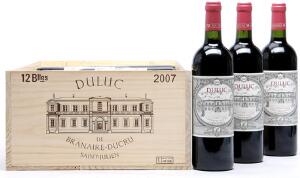 12 bts. Chateau Duluc, Saint-Julien 2007 A hfin. Owc.