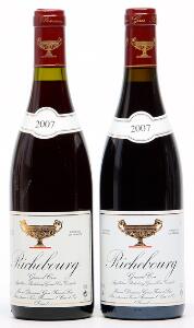 2 bts. Richebourg Grand Cru, Domaine Gros Frere et Sæur 2007 A hfin.