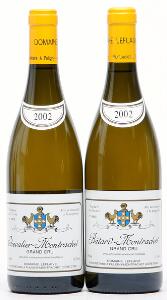 1 bt. Chevalier Montrachet Grand Cru, Domaine Leflaive 2002 A hfin.  etc. Total 2 bts.