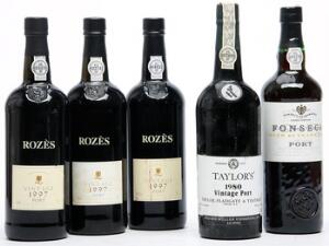 5 bts. Various Port Wines A hfin.