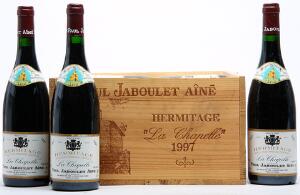 12 bts. Hermitage, La Chapelle, Paul Jaboulet 1997 A hfin. Owc.