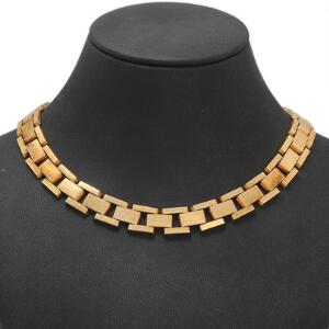 Halskæde af 14 kt. guld. L. 39 cm. Vægt 52 gr. Æske medfølger. Ca. 1990.